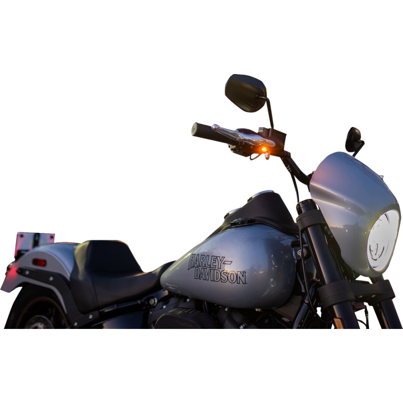 KODLIN ELYPSE FRONT LED 2-1 TURN SIGNALS M8 SOFTAIL BLACK K68500