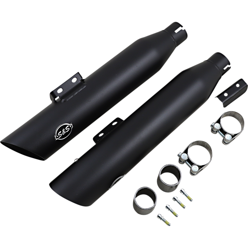 S&S CYCLE MUFFLER S/C BLK 50S FLFB 550-0752B