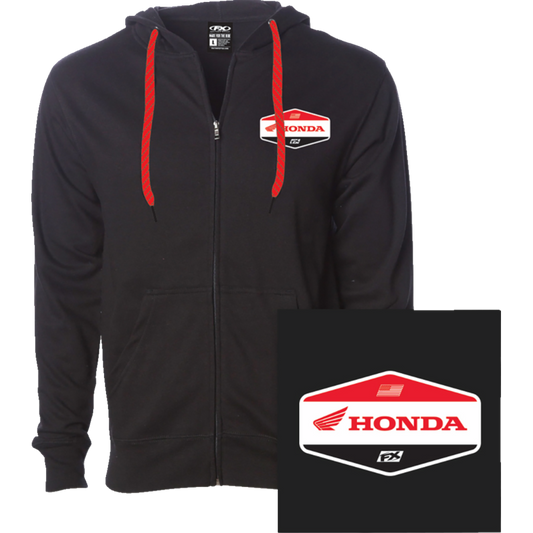 FACTORY EFFEX HONDA STADIUM ZIP UP BLK LG 27-88304