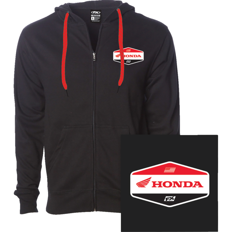 FACTORY EFFEX HONDA STADIUM ZIP UP BLK LG 27-88304