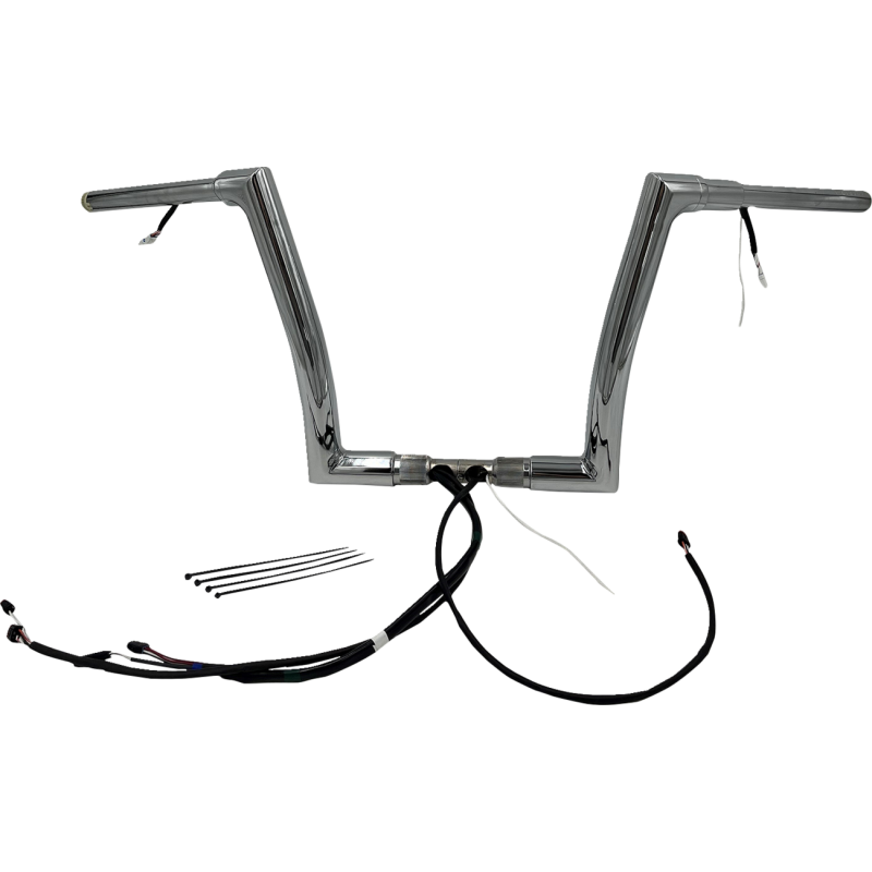 FAT BAGGERS INC HANDLEBAR KIT - FLAT TOP - 12" - CHROME 602312