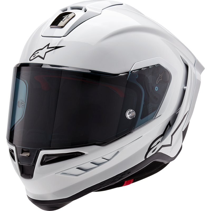 ALPINESTARS (ROAD) S-R10 SOLID HELMET WHT GLS/BLK MT XL 8200124-2170-XL