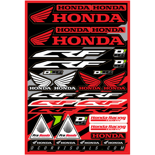 D'COR VISUALS DECAL SHEET HONDA 40-10-100