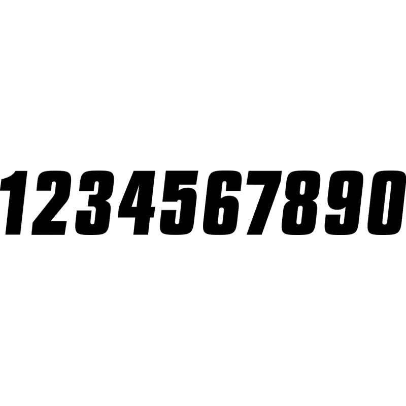 FACTORY EFFEX FACTORY 7" NUMBER BLACK #0 08-90080