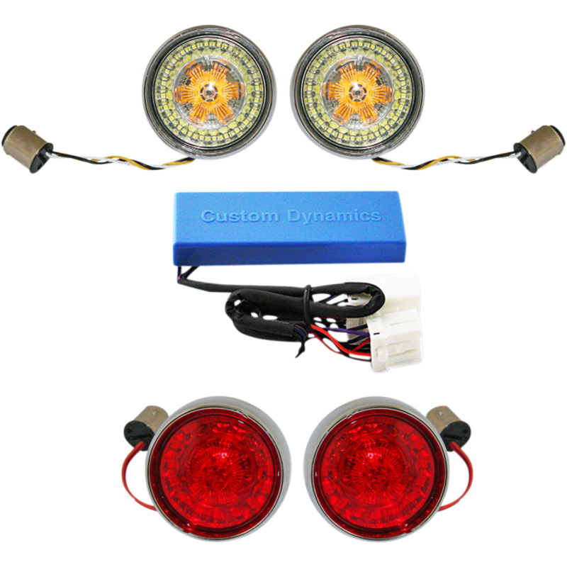 CUSTOM DYNAMICS PROBEAM SIGNAL BLLT 02-11FXD CHR BEZ KIT PB-HD-BB-C