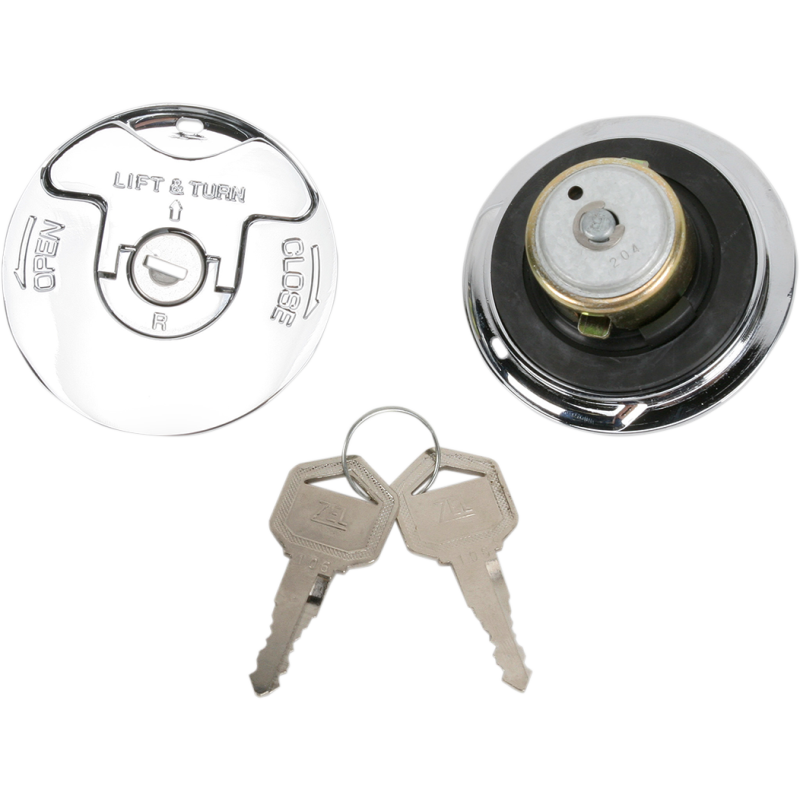 DRAG SPECIALTIES FLUSH MNT LOCKING CAPS VENT/NOVENT (PR) DS-390079