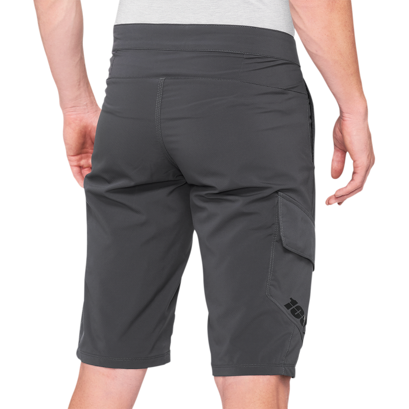 100% RIDECAMP SHORTS CHARCOAL 30 40029-00008