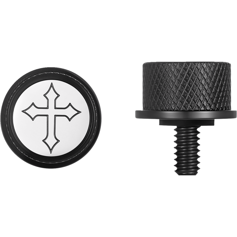 FIGURATI DESIGNS SEAT SCREW BLACK WITH 3M CROSS INSERT FD41-SEAT_SCREW-BLK