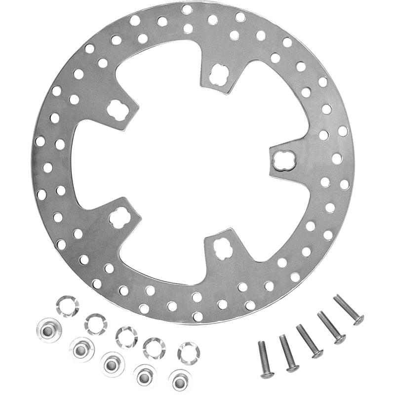 COASTAL MOTO 11.8" FRONT PERIMETER ROTOR FL STAINLESS W/HARDWARE SOLD EA CM-FR-118S