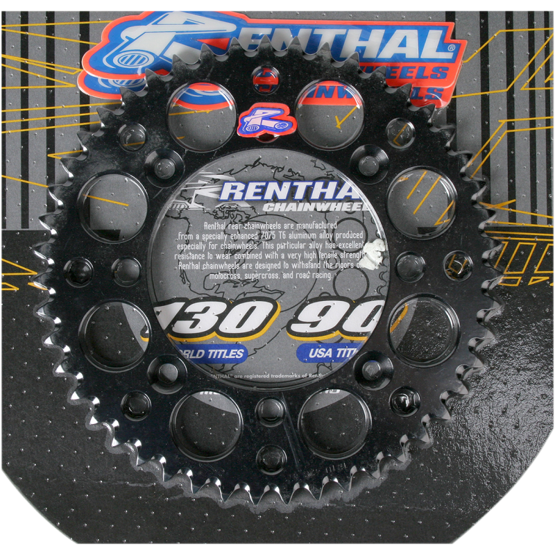 RENTHAL RENTHAL SPROCKET 121U-428-50GP BLACK 121U-428-50GPBK