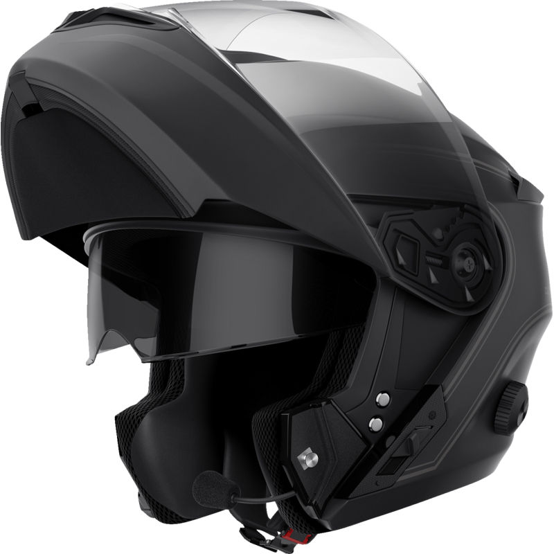 SENA OUTRUSH R BLUETOOTH HELMET FLIP-UP MATT BLACK S SIZE DOT OUTRUSHR-MB00S3