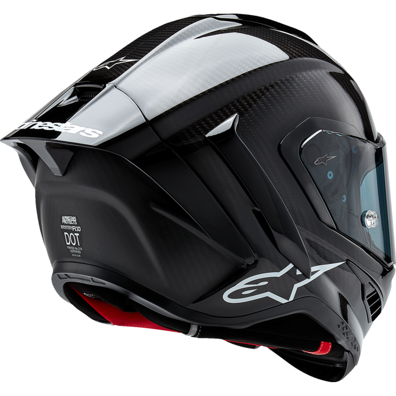 ALPINESTARS (ROAD) S-R10 SOLID HELMET BLK CARB M&G L 8200124-1902-L