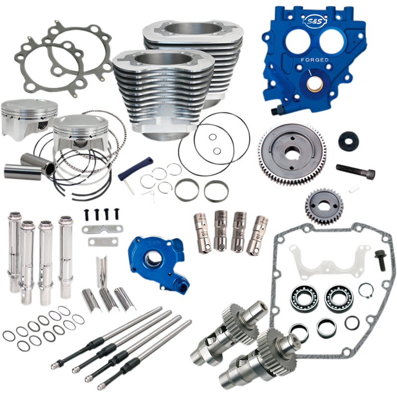 S&S CYCLE POWR PK, 4"BORE, BLK, 585CE, 99-06 EXC 06 DYNA 330-0663