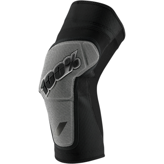 100% RIDECAMP KNEE GUARDS BLACK/GREY MD 70001-00002