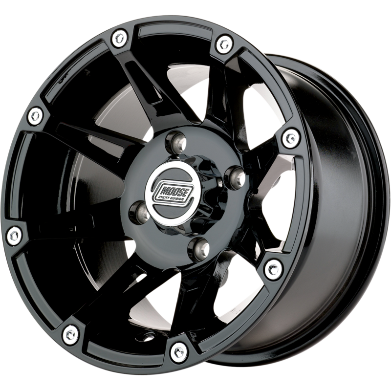 MOOSE UTILITY DIVISION TYPE 387X 14X8 4/156 4+4 GLOSS BLACK 387MO148156GB4