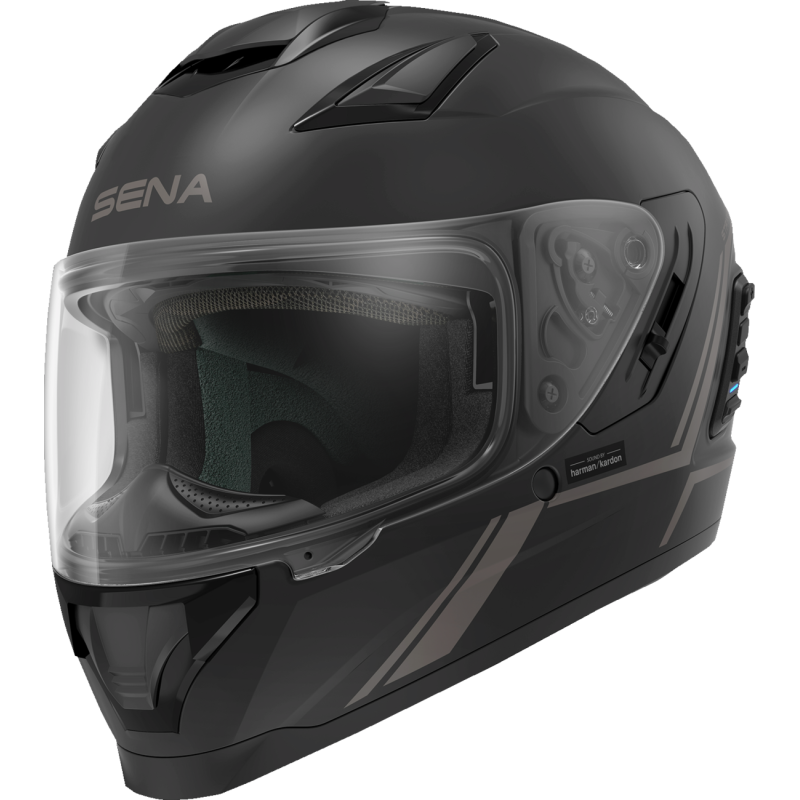SENA STRYKER SMART HELMET FULL-FACE MATT BLACK XL SIZE DOT STRYKER-MB0XL1