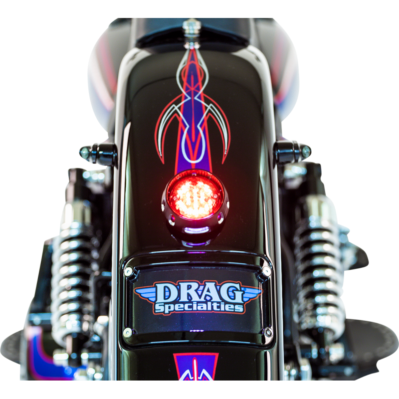 DRAG SPECIALTIES BOBBER LED T/LIGHT & LIC BRKT BLK 2010-0797