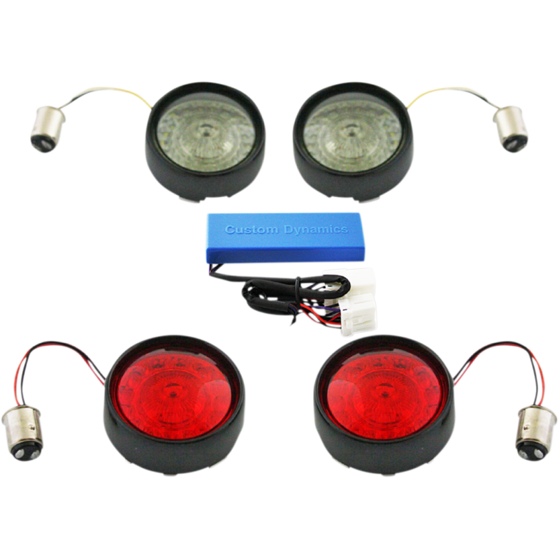 CUSTOM DYNAMICS PROBEAM SIGNAL BLLT 02-11FXD BLK BEZ KIT PB-HD-BB-B