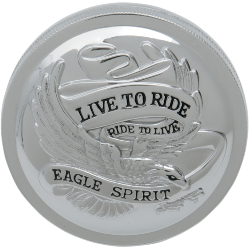 DRAG SPECIALTIES 82-E96 LIVE/RIDE VENTED CHR GAS CAP EA DS-390134