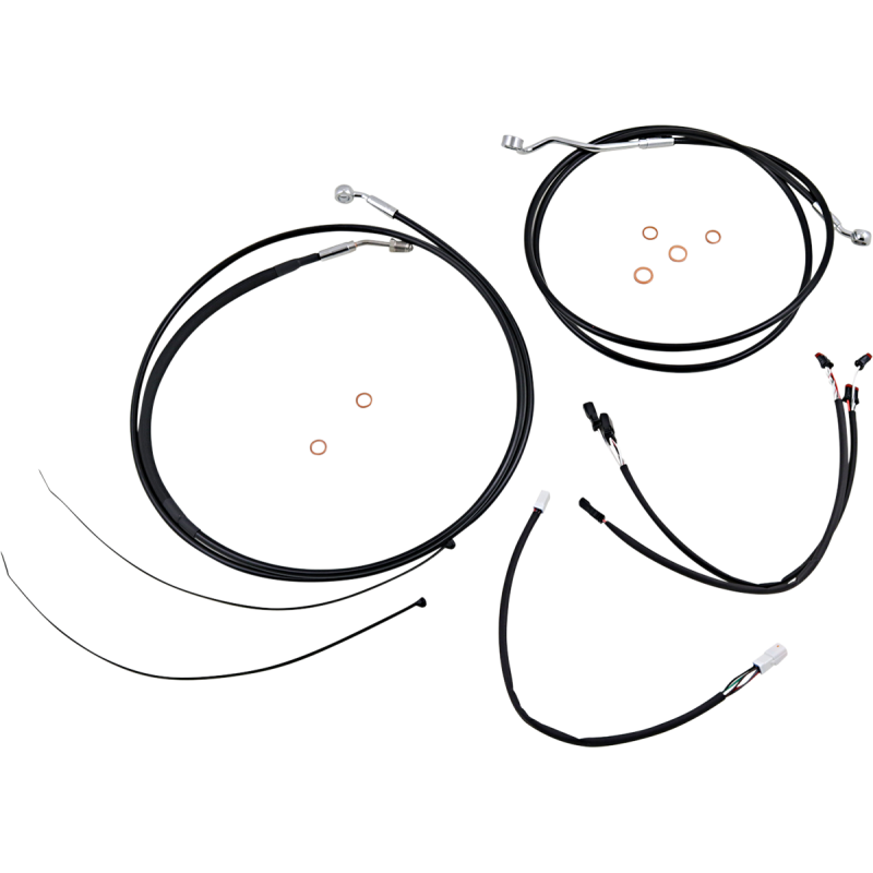 MAGNUM CONTROL CABLE KIT - XR - BLACK/CHROME 489882