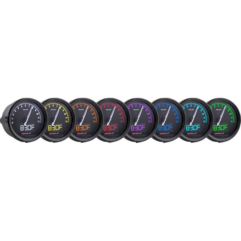 KOSO NORTH AMERICA TNT-05R TACHOMETER BLACK BA085101