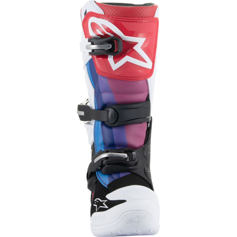 ALPINESTARS BOOT TECH7S W/B/RAINBOW 8 2015017-289-8