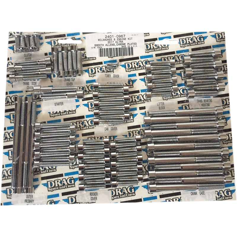 DRAG SPECIALTIES BOLT KIT M8EN S ALN CH MK775S