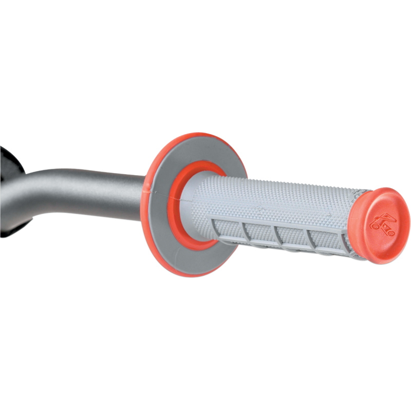 RENTHAL 2 COMPOUND 1/2 WAFFLE GRIPS LITE GREY/OR G155