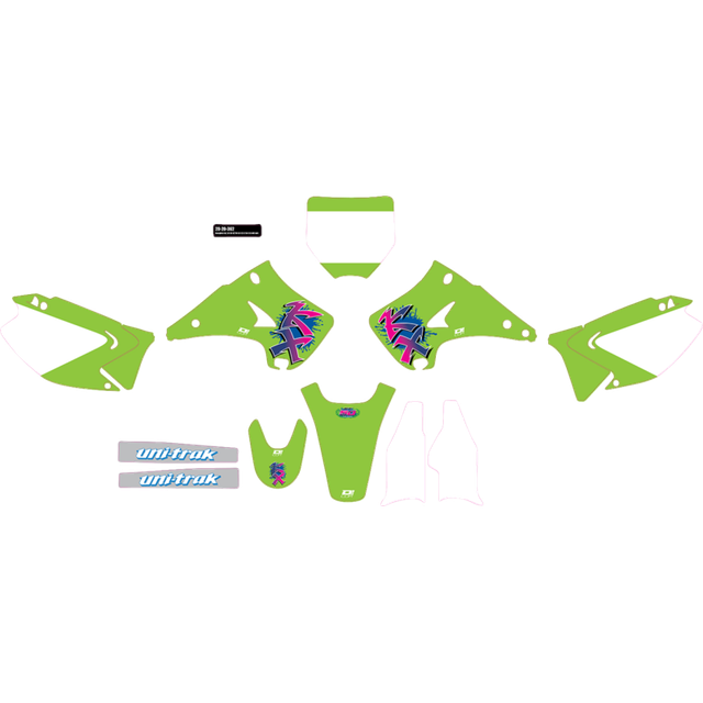 D'COR VISUALS CMPLT KIT 93 KX RETRO - KX 125/250 (03-08) WHT BG 20-20-362