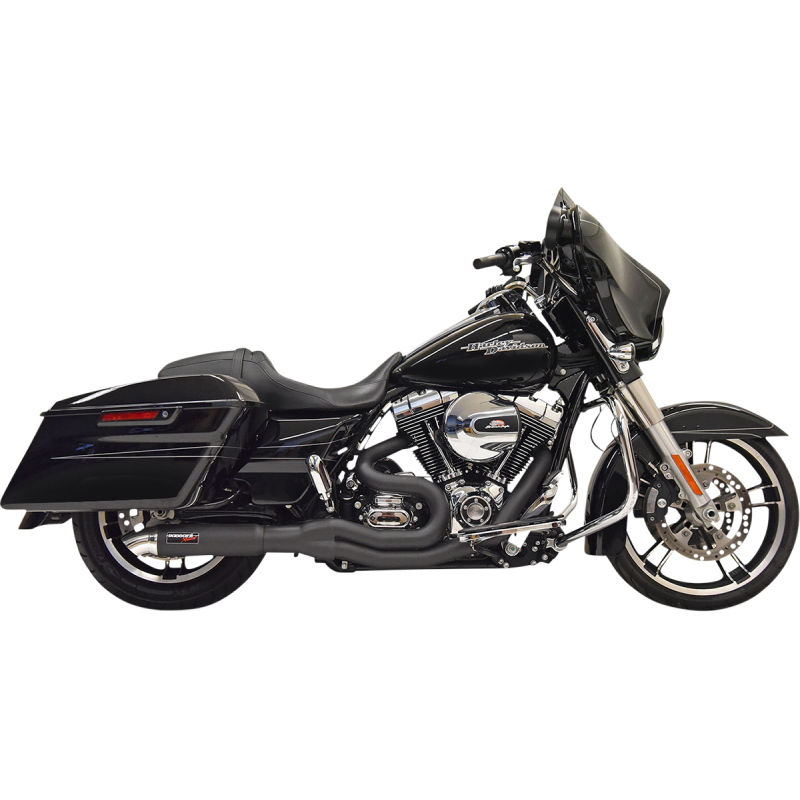 BASSANI XHAUST 07-16 FL EXH 2:1 BLK MD/HTRD 1F68B