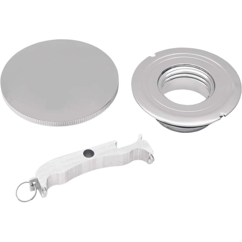 DRAG SPECIALTIES L96-19 N/VENTED LEFT GAS CAP W/P/PROTECT 0703-0200