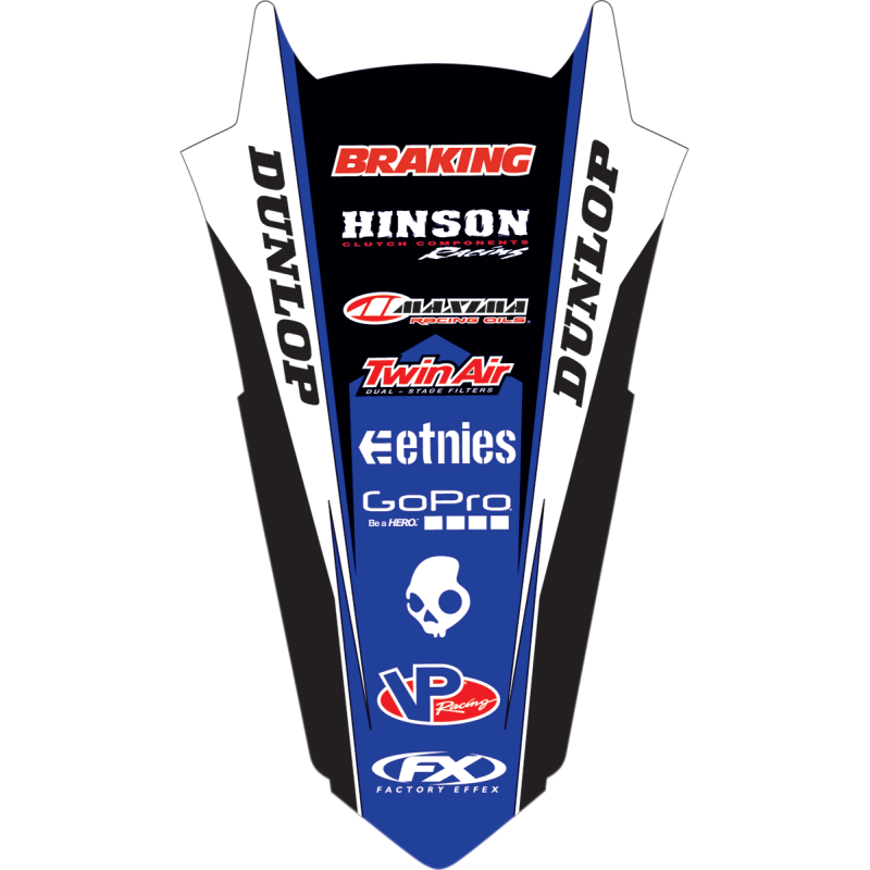 FACTORY EFFEX 18- YZ450F REAR FENDER DECAL KIT (18) 21-32234