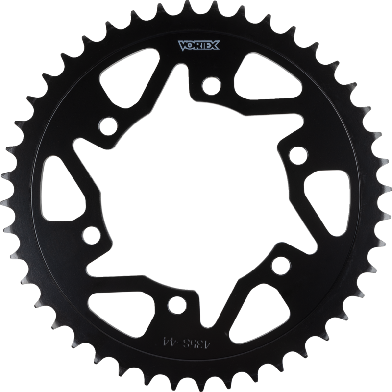 VORTEX SPROCKET VORTEX STEEL REAR 520-44 TOOTH BLK 435S-44