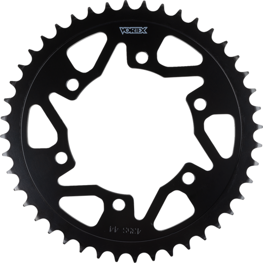 VORTEX SPROCKET VORTEX STEEL REAR 520-44 TOOTH BLK 435S-44