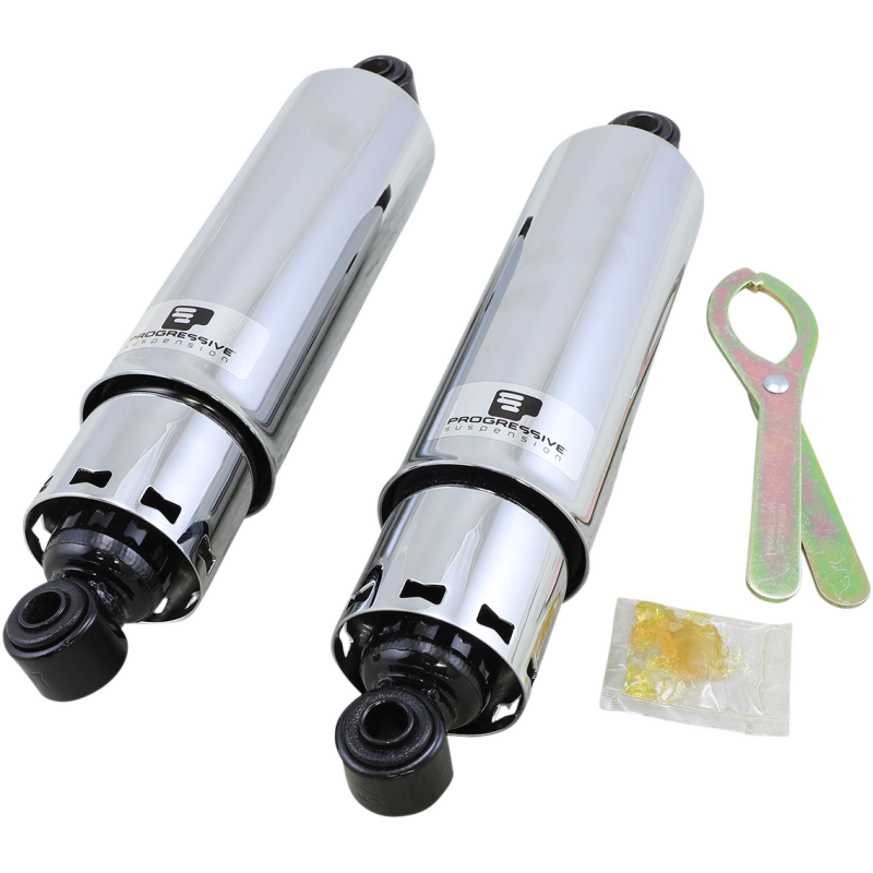 PROGRESSIVE SUSPENSION 12.0" 73-86 BT 412 STD FULL-CHR SHOCKS 412-4035C