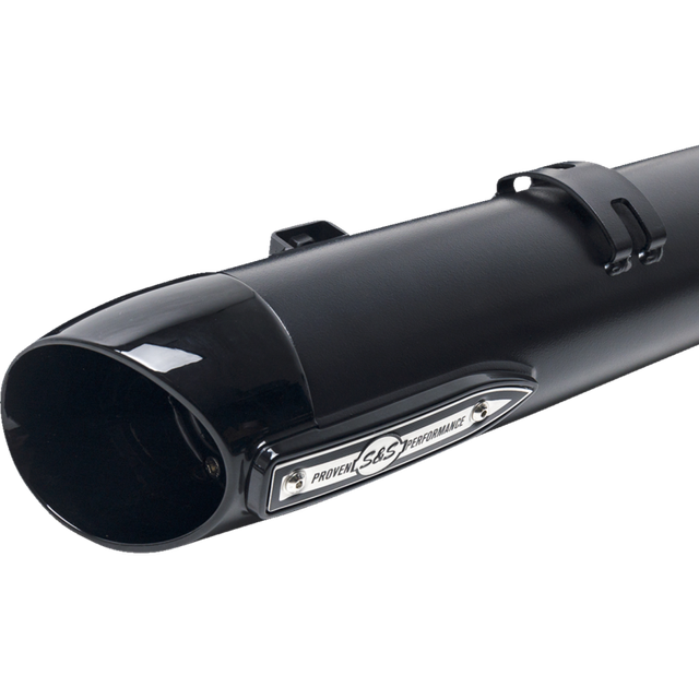 S&S CYCLE MUFFLER SLSH IND. 14+.BLK 550-1075