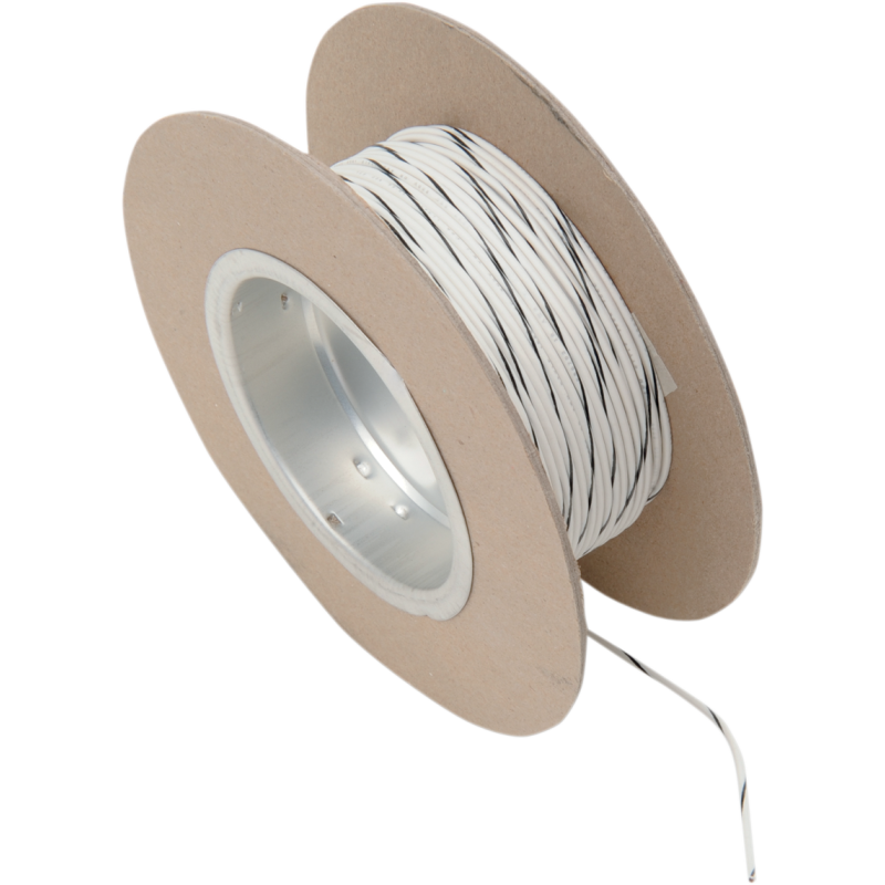 NAMZ WIRE 18G 100' WHT/BLK NWR-90-100