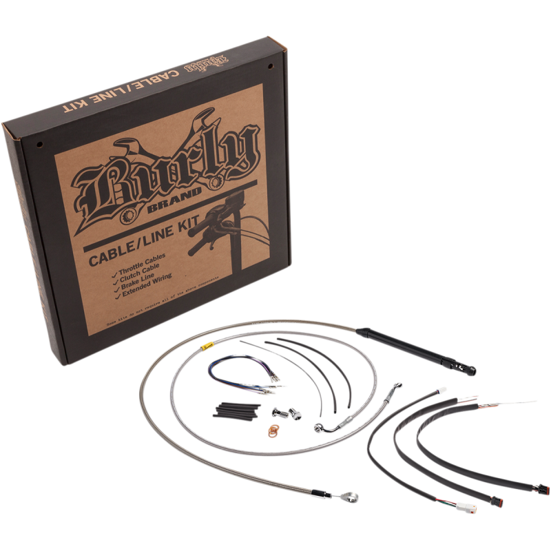 BURLY BRAND CONTROL KIT - 16" GORILLA HANDLEBARS - STAINLESS B30-1244