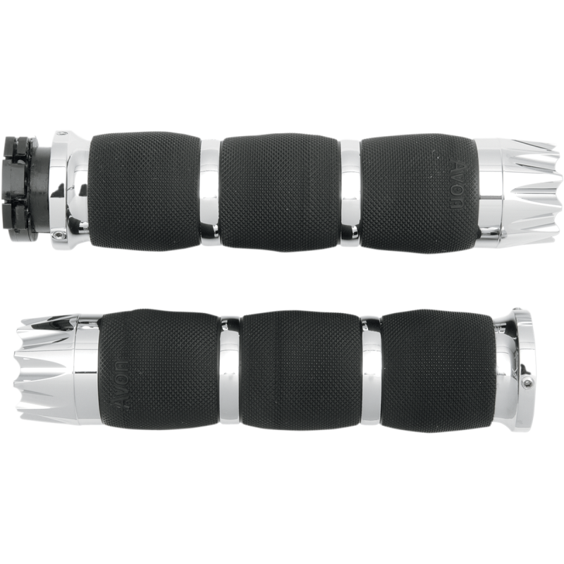 AVON GRIPS AIR CUSHIONED CHROME METRIC TOURING EXCALIBUR MT-AIR-90-CH-EX