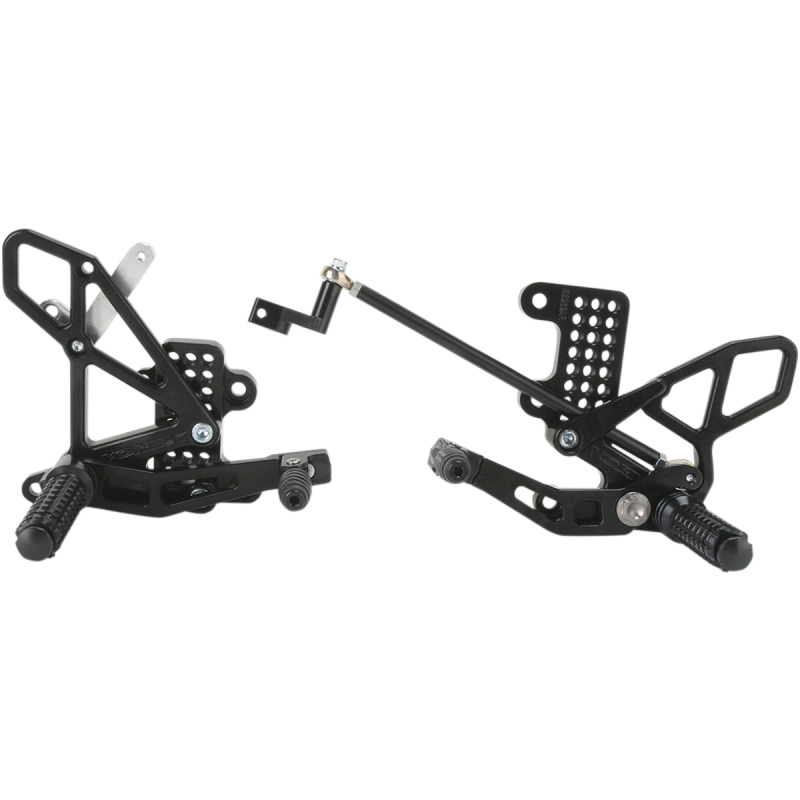 VORTEX 07-15 CBR600RR REARSETS BLACK V2 RS265K