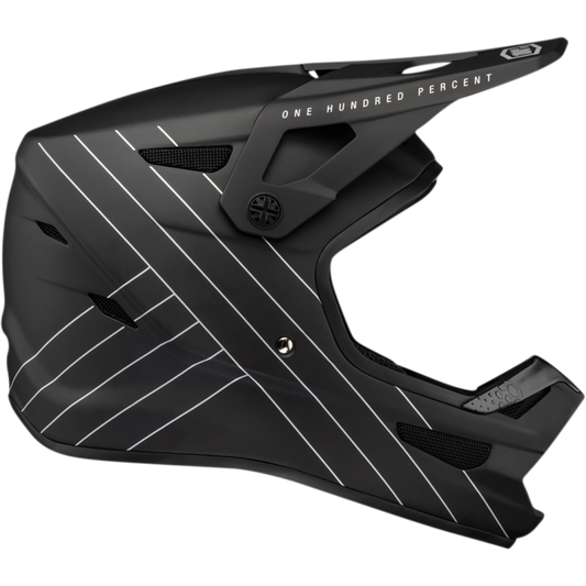100% STATUS HELMET ESSENTIAL BLACK 2XL 80010-00006