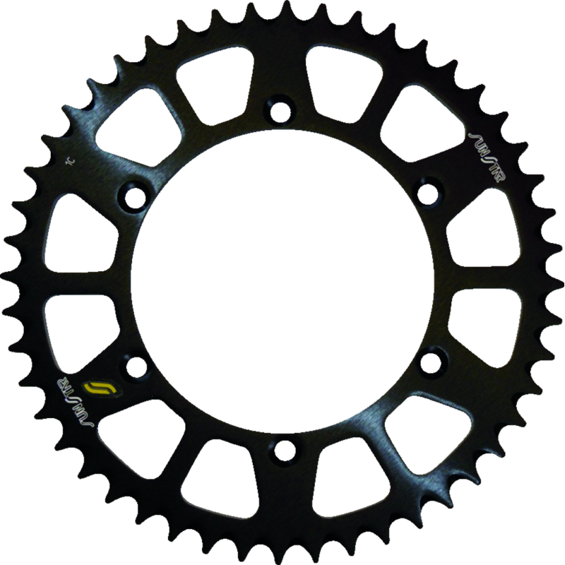 SUNSTAR SPROCKETS 520-48T ALUMINUM REAR SPROCKET BLACK 5-361948BK