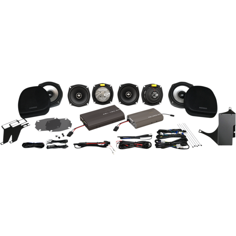 HOGTUNES 425 WATT DUAL AMP/6 SPEAKER COMPLETE KIT '00-13 ULTRA ULTRA 6 PACK-XL