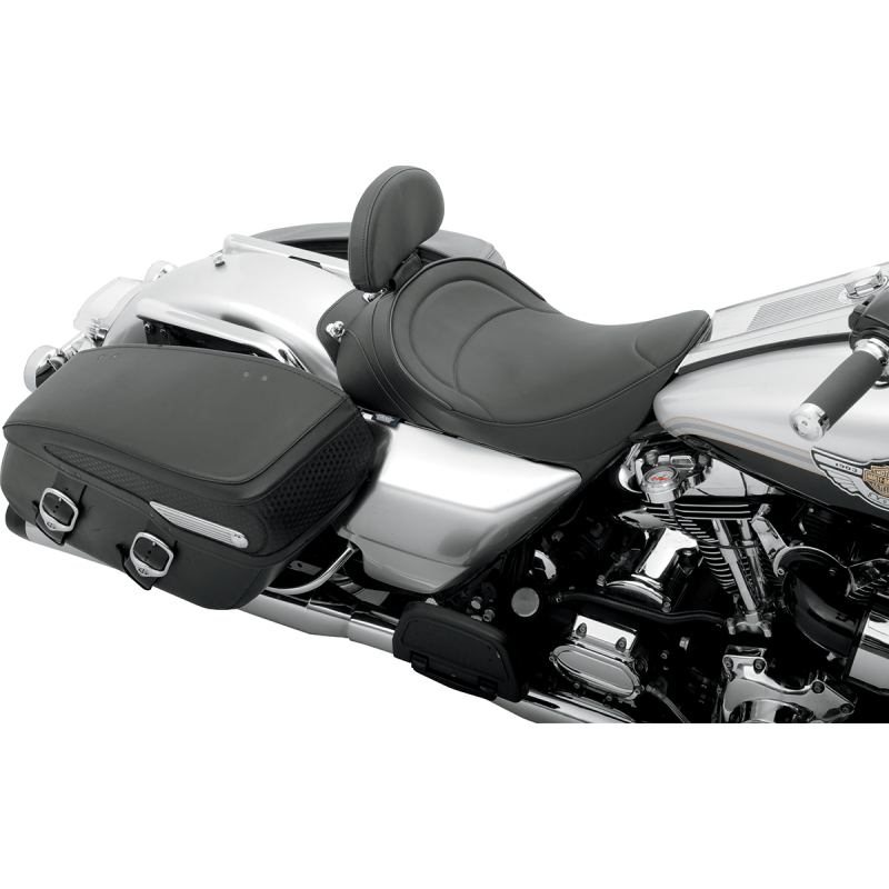 DRAG SPECIALTIES 97-07 FLHR SOLO FRT SEAT MILD STITCH 0801-0493