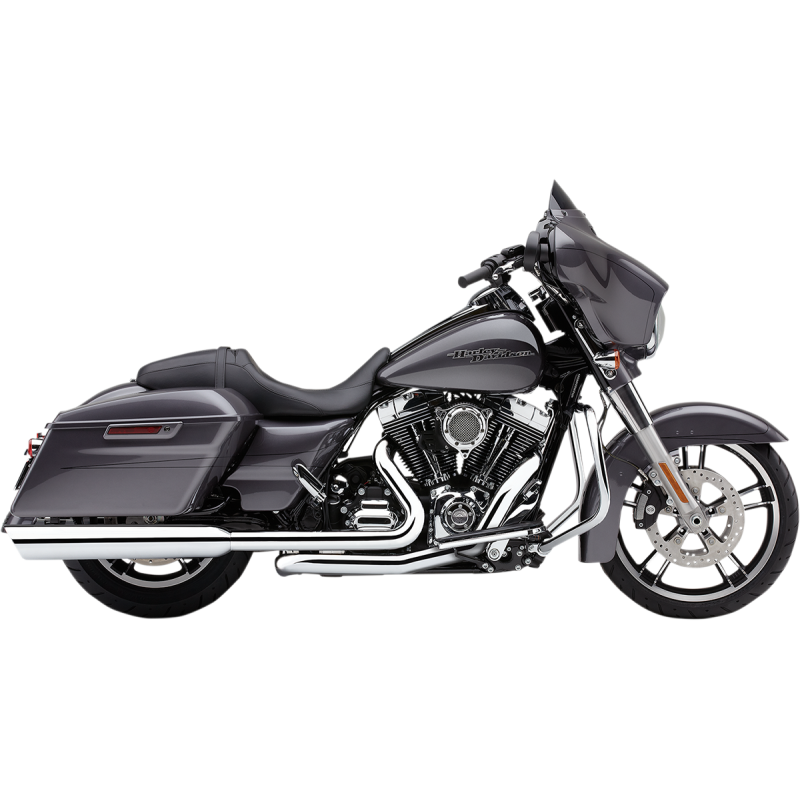 COBRA 95-16 FLH/FLT 4" TWIN SO CHROME*2 6106