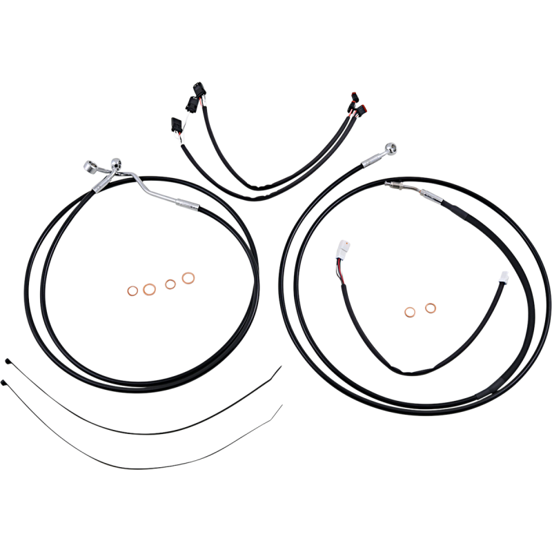 MAGNUM CONTROL CABLE KIT - XR - BLACK/CHROME 489881