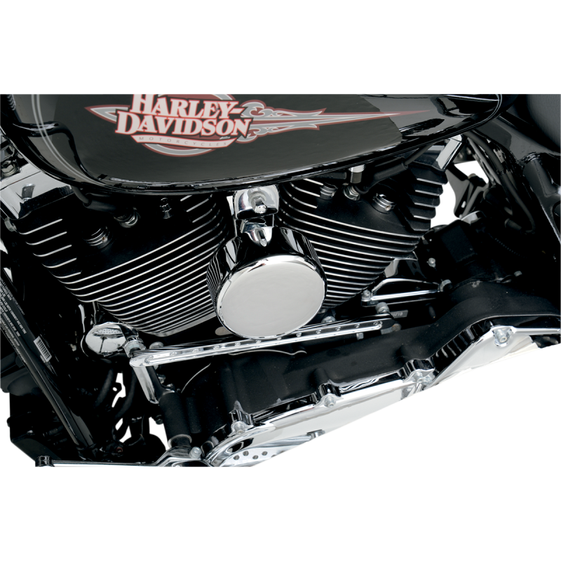 DRAG SPECIALTIES 91-19 ROUND CHR HORN COVER 2107-0043