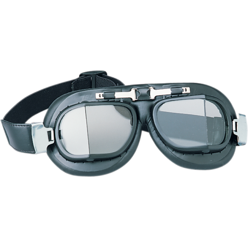 DRAG SPECIALTIES RED BARON GOGGLES W/FLAT BLK FRAMES EA DS-110330