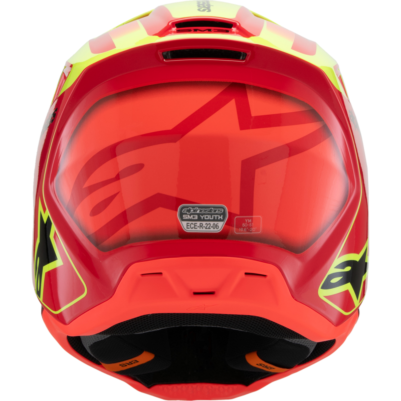 ALPINESTARS HELMET SM3 YTH FRAY R/Y/B M ECE06 8301725-3051-YM