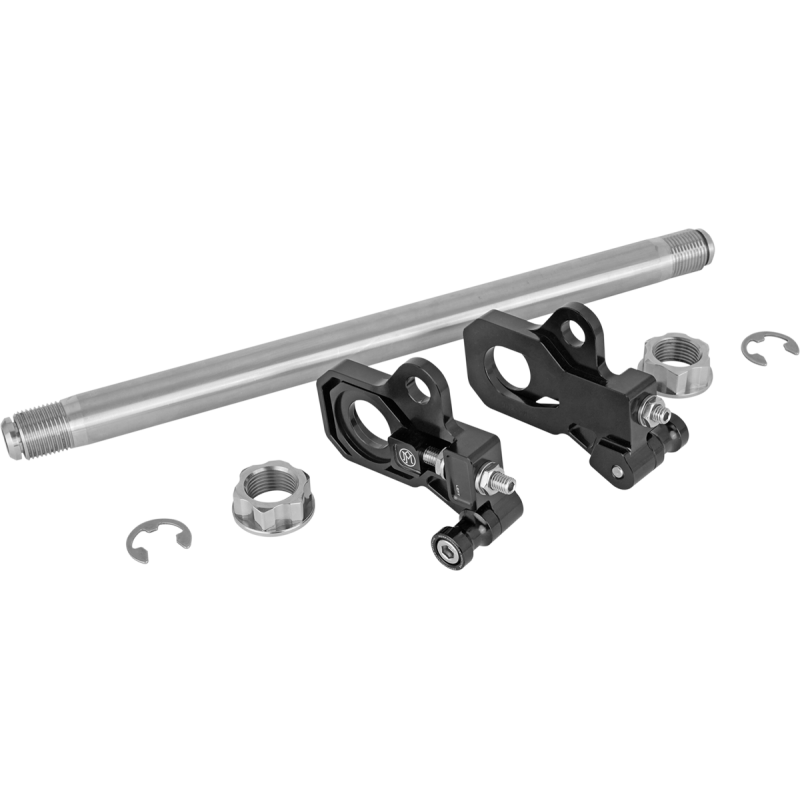 PERFORMANCE MACHINE AXLE ADJUSTER KIT BLK 0117-0028M-B